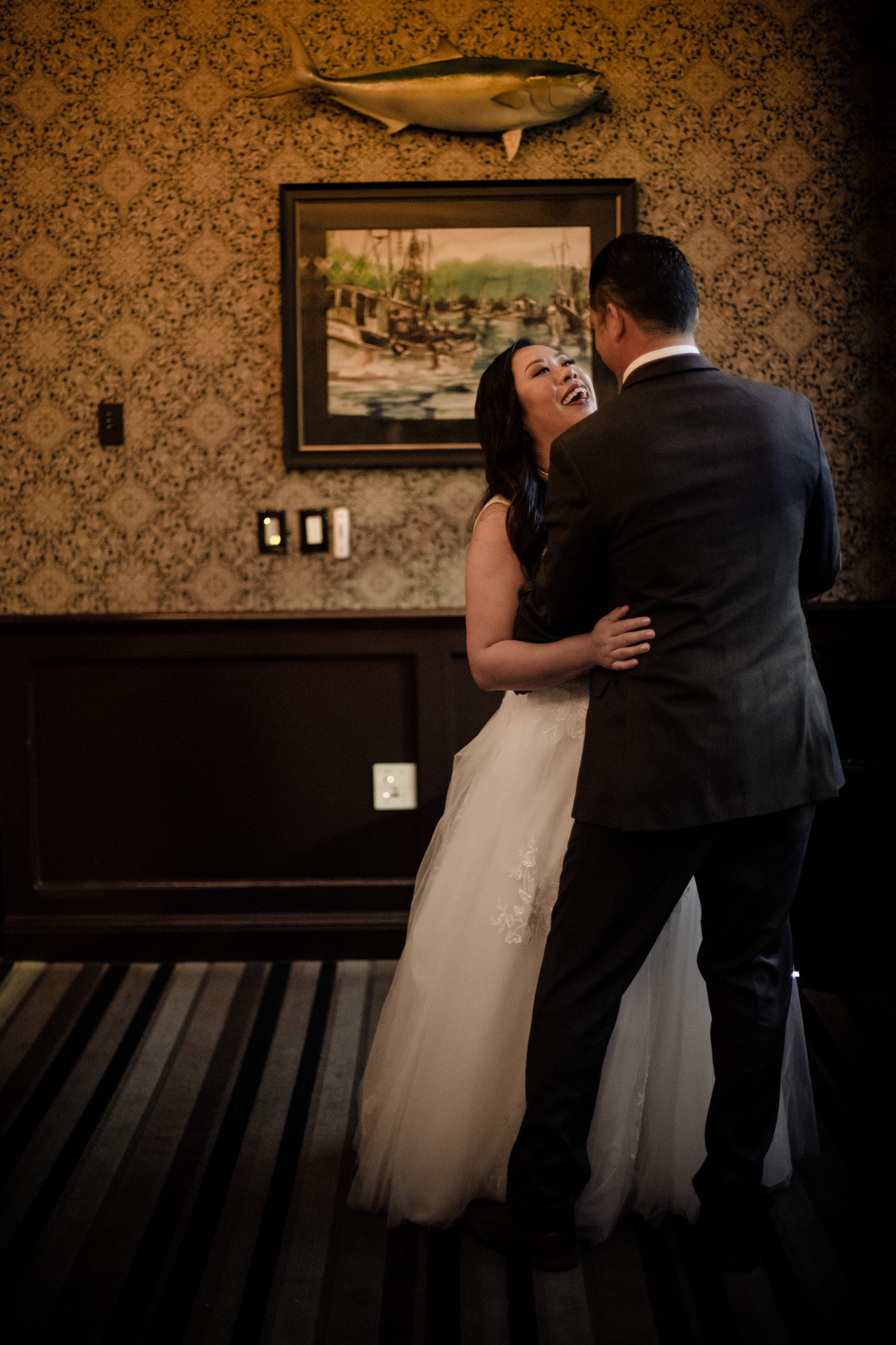 Intimate portraits of the bride and groom.