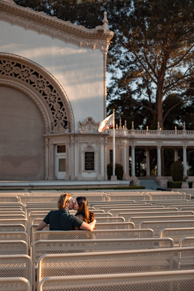 A Balboa Park engagement.