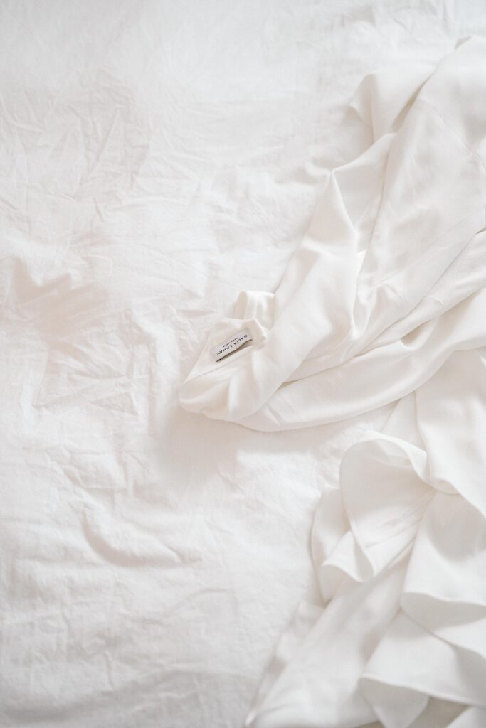 Bridal details styled by window light at The Pearl Hotel in San Diego.