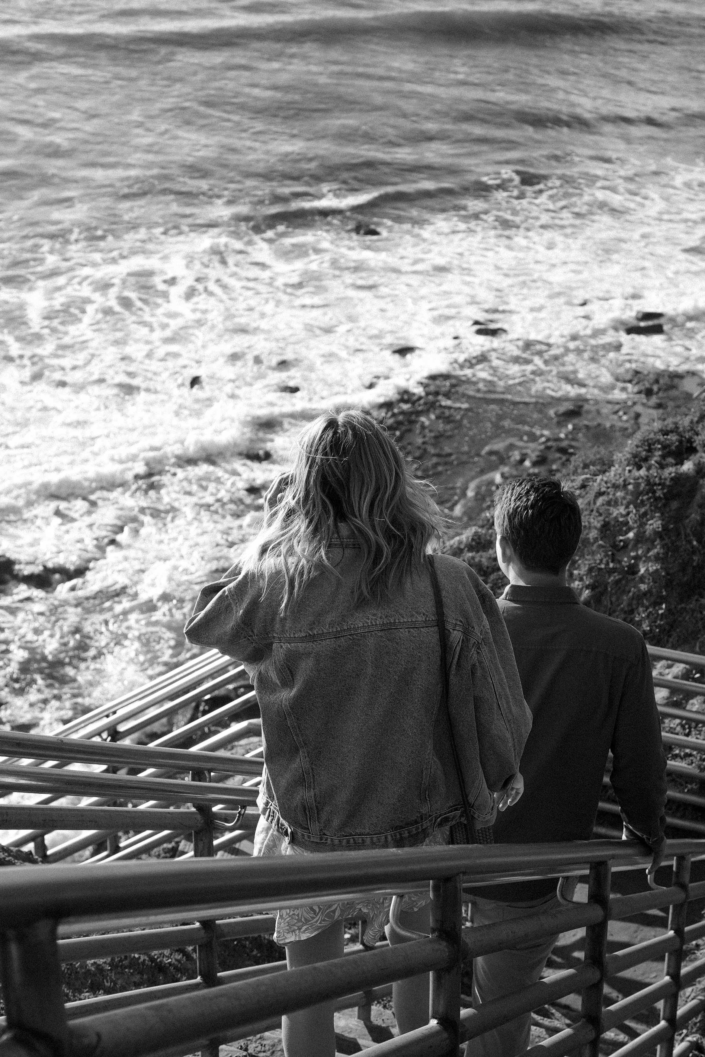 Sunset cliff enagament session