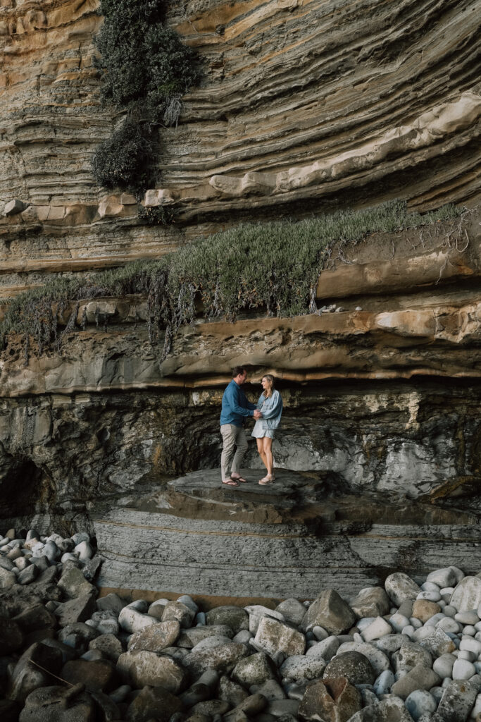 Sunset cliff enagament session 16