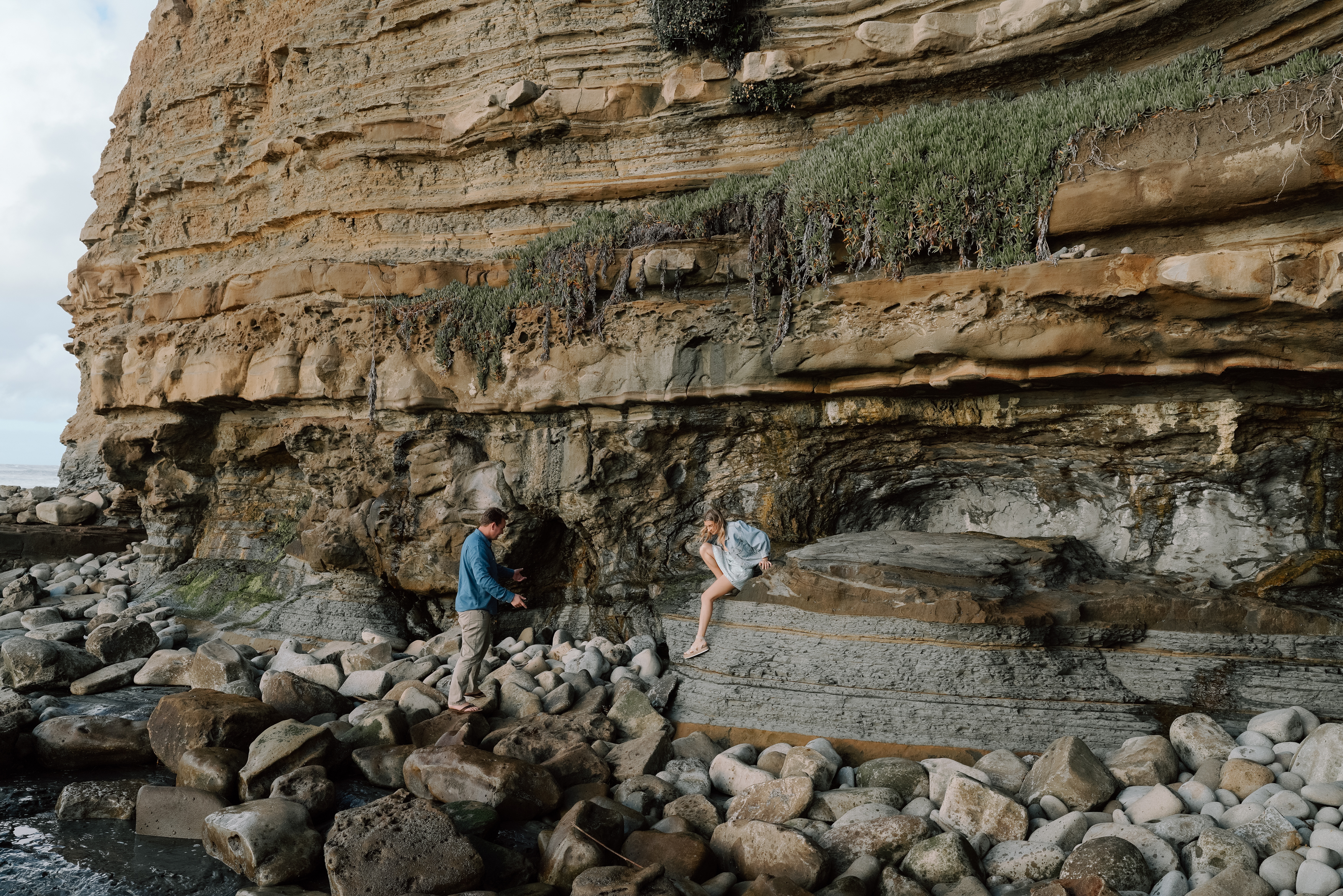 Sunset cliff enagament session 17