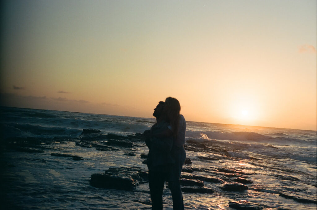 Sunset cliffs engagement 12