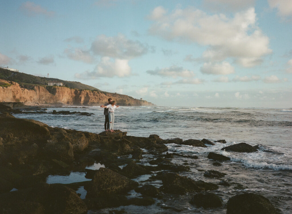 Sunset cliffs engagement 4